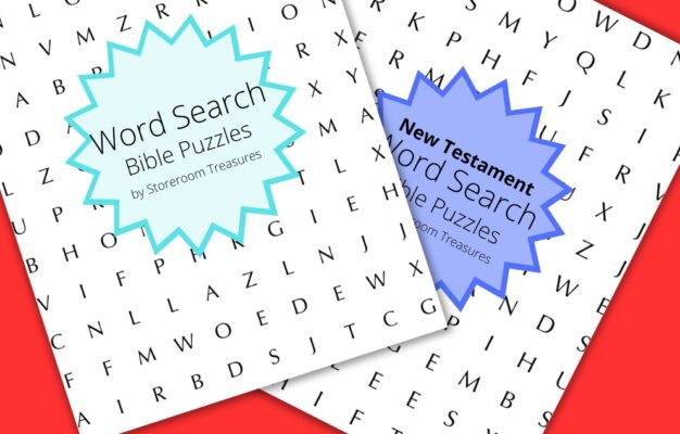 Printable Bible Word Search Kids Activity Book Bundle Classful