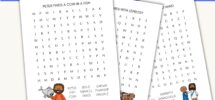 Printable Bible Word Search Kids Activity Book Bundle Classful