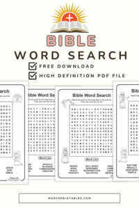 Printable Bible Word Search Puzzles For Kids Free Fun