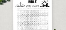 Printable Bible Word Search Word Search Game Fun Christian Youth Group Game Sunday School Church Study Activity For Kids And Adults Etsy Israel