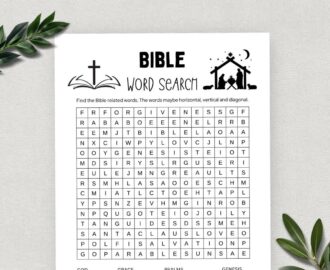 Printable Bible Word Search Word Search Game Fun Christian Youth Group Game Sunday School Church Study Activity For Kids And Adults Etsy Israel