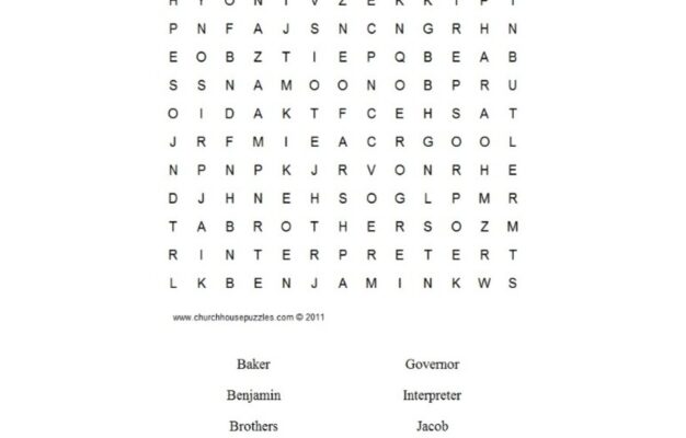 Printable Bible Word Searches From Genesis HubPages