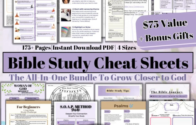 Printable Bible Worksheets For Adults Etsy