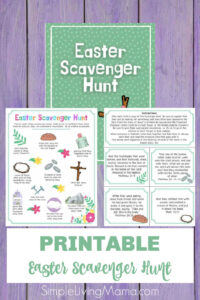 Printable Biblical Easter Scavenger Hunt Simple Living Mama