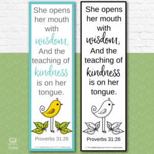 Printable Bookmarks For Moms Kids Bible Teacher