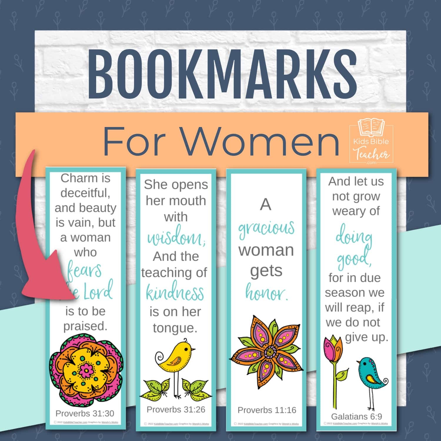 Printable Bookmarks For Moms Kids Bible Teacher