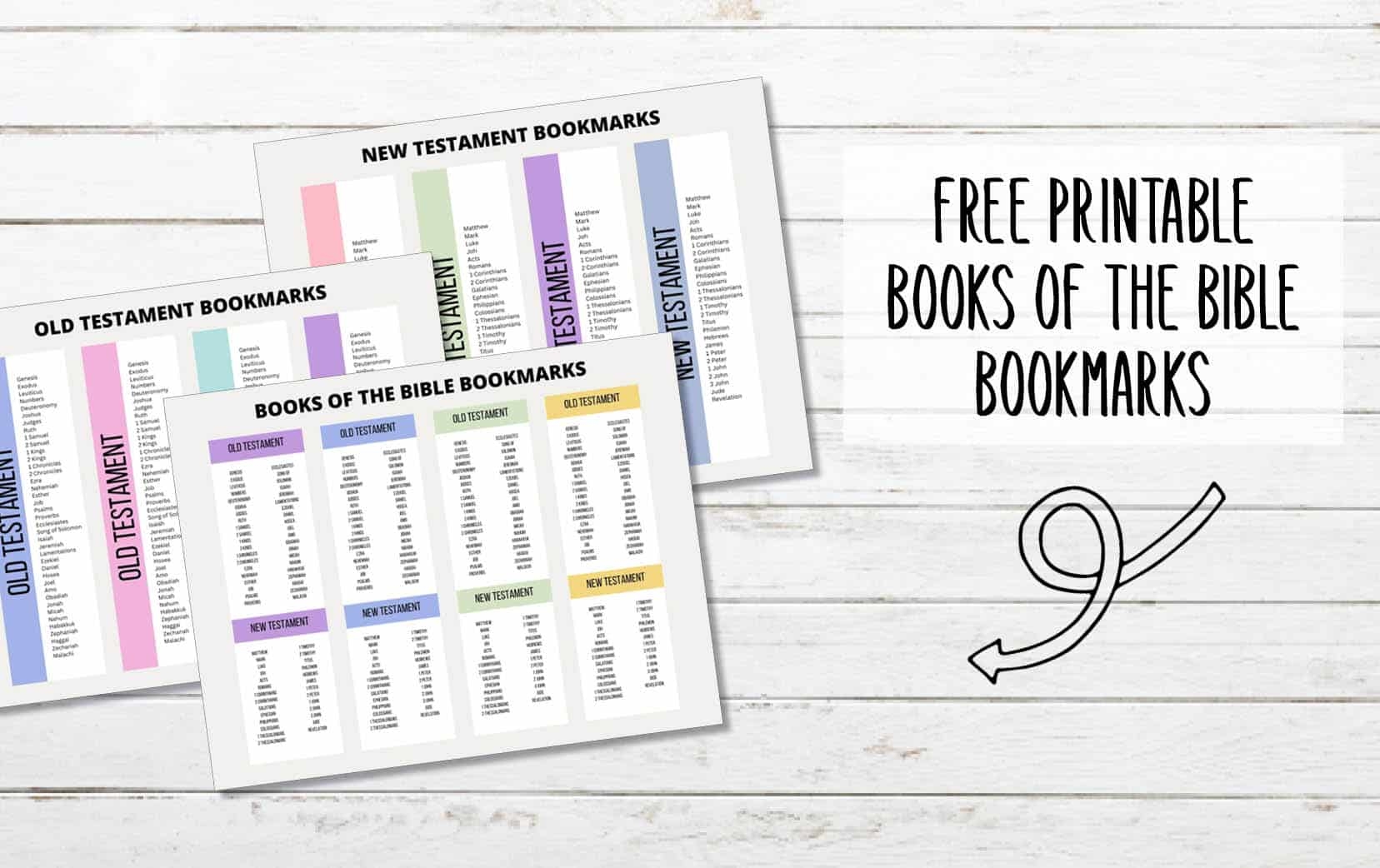 Free Printable Books of the Bible in Order