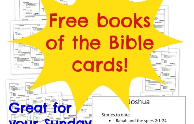 Printable Books Of The Bible Cards