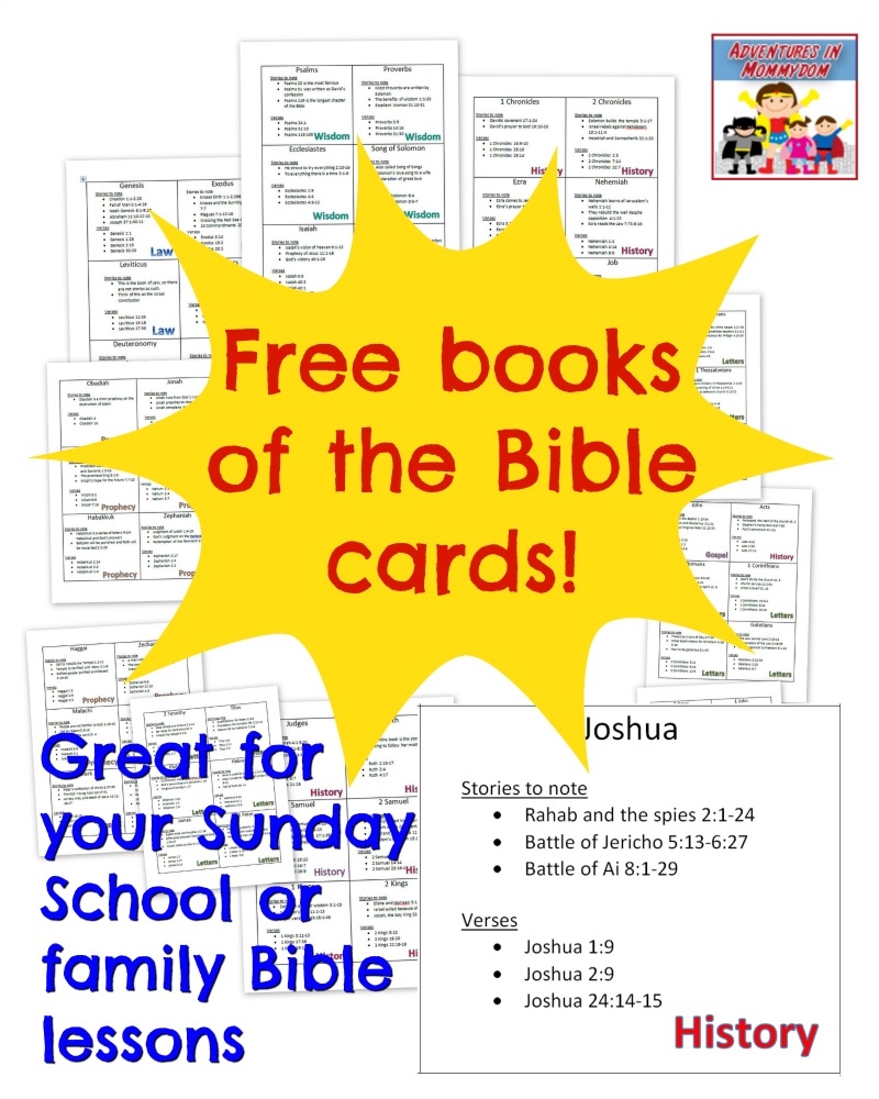 Free Printable Books of Bible