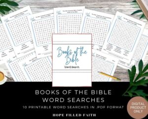 printable books of the bible word search 10 free options more