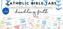 Printable Catholic 73 Bible Tabs Doodling Faith Etsy