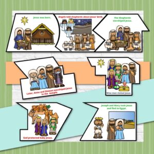 Printable Christmas Floor Puzzle Nativity Puzzle For Kids Kids Bible Teacher