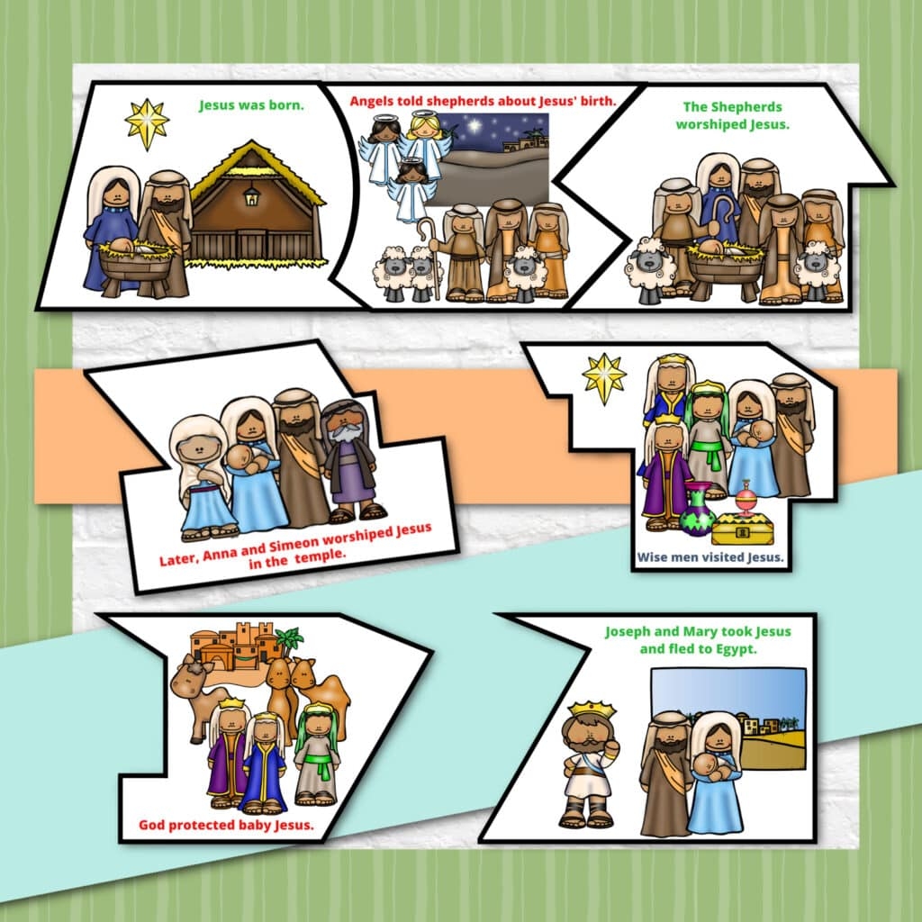 Printable Bible Christmas Eve Puzzle