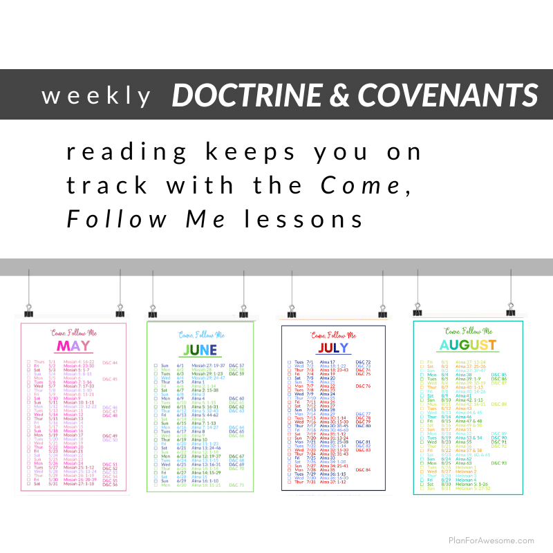 Printable Come Follow Me 2025 Daily Reading Schedule Plan For Awesome