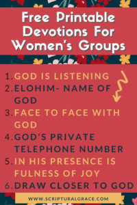 Printable Devotions For Women s Groups