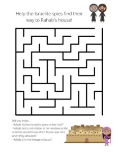 Printable Easy Bible Maze Puzzle Book Old Testament
