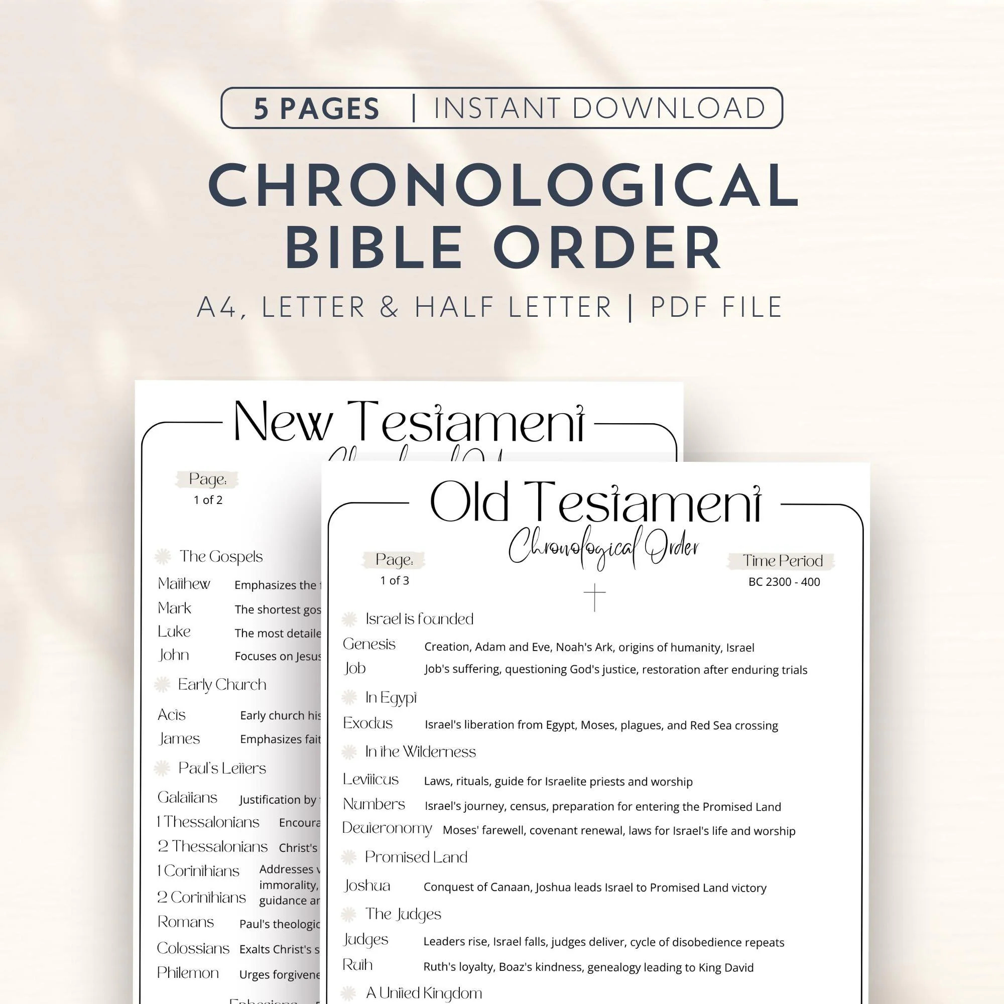 Printable Esv Bible Reading Plan Etsy