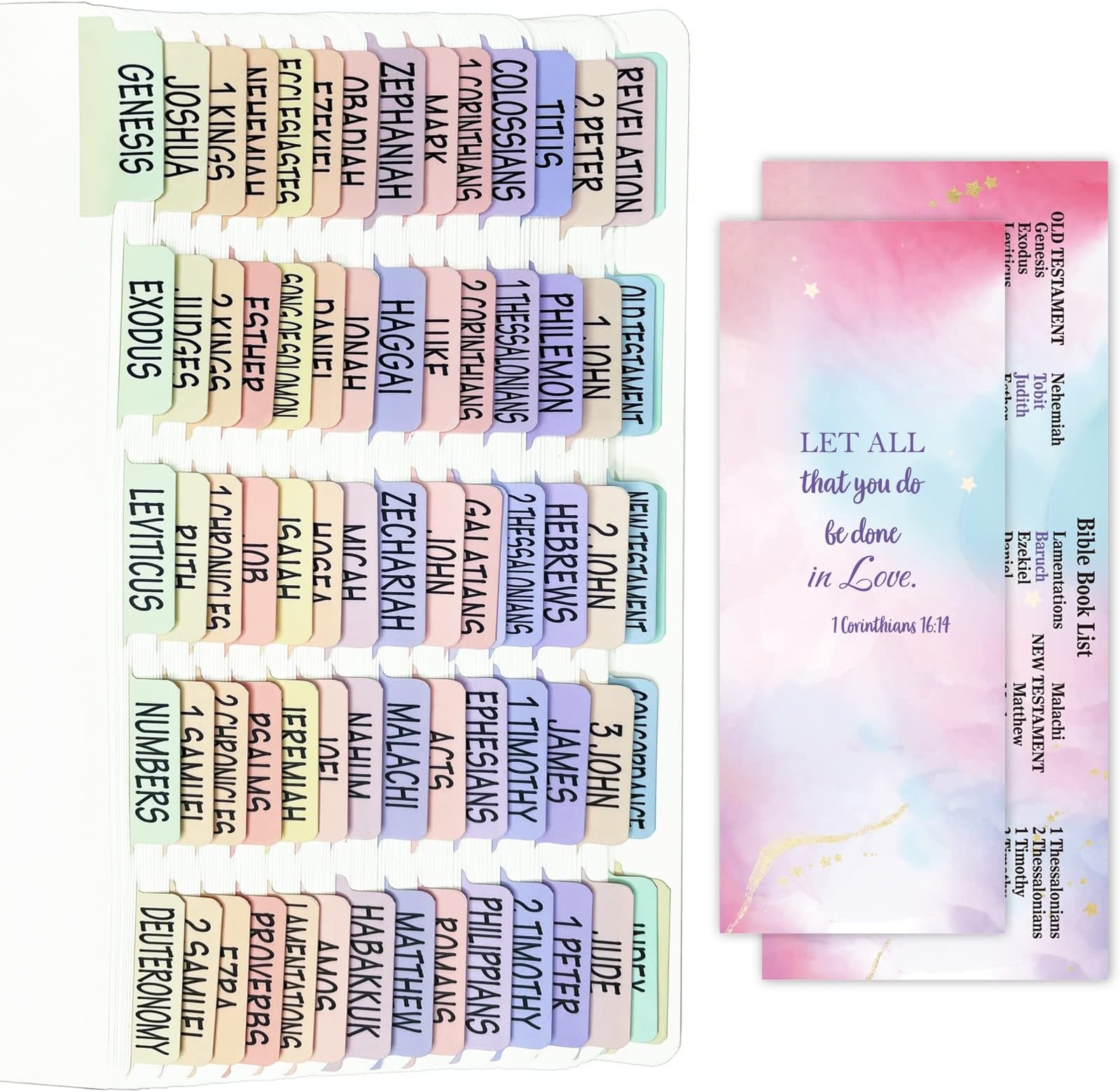 Double Sided Printable Bible Tabs PDF
