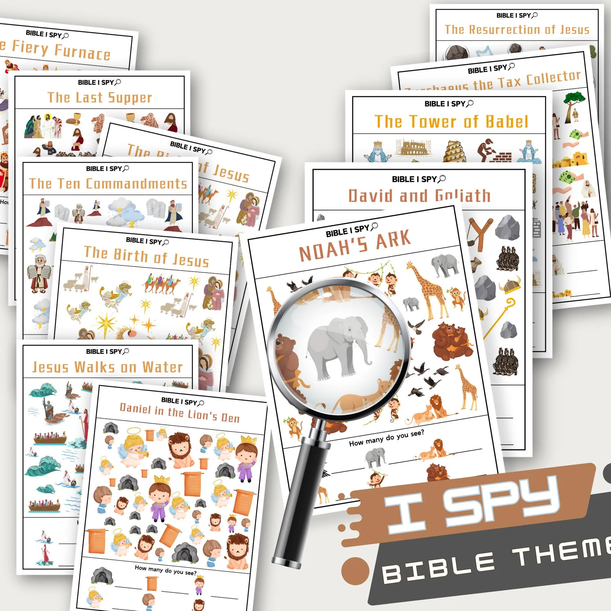 Printable I Spy Bible Activity Seek And Find Bible Printable Sunday School I Spy Bible Kid Activity Christian Morning Basket Activity Gift Etsy