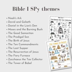Printable I Spy Bible Activity Seek And Find Bible Printable Sunday School I Spy Bible Kid Activity Christian Morning Basket Activity Gift Etsy