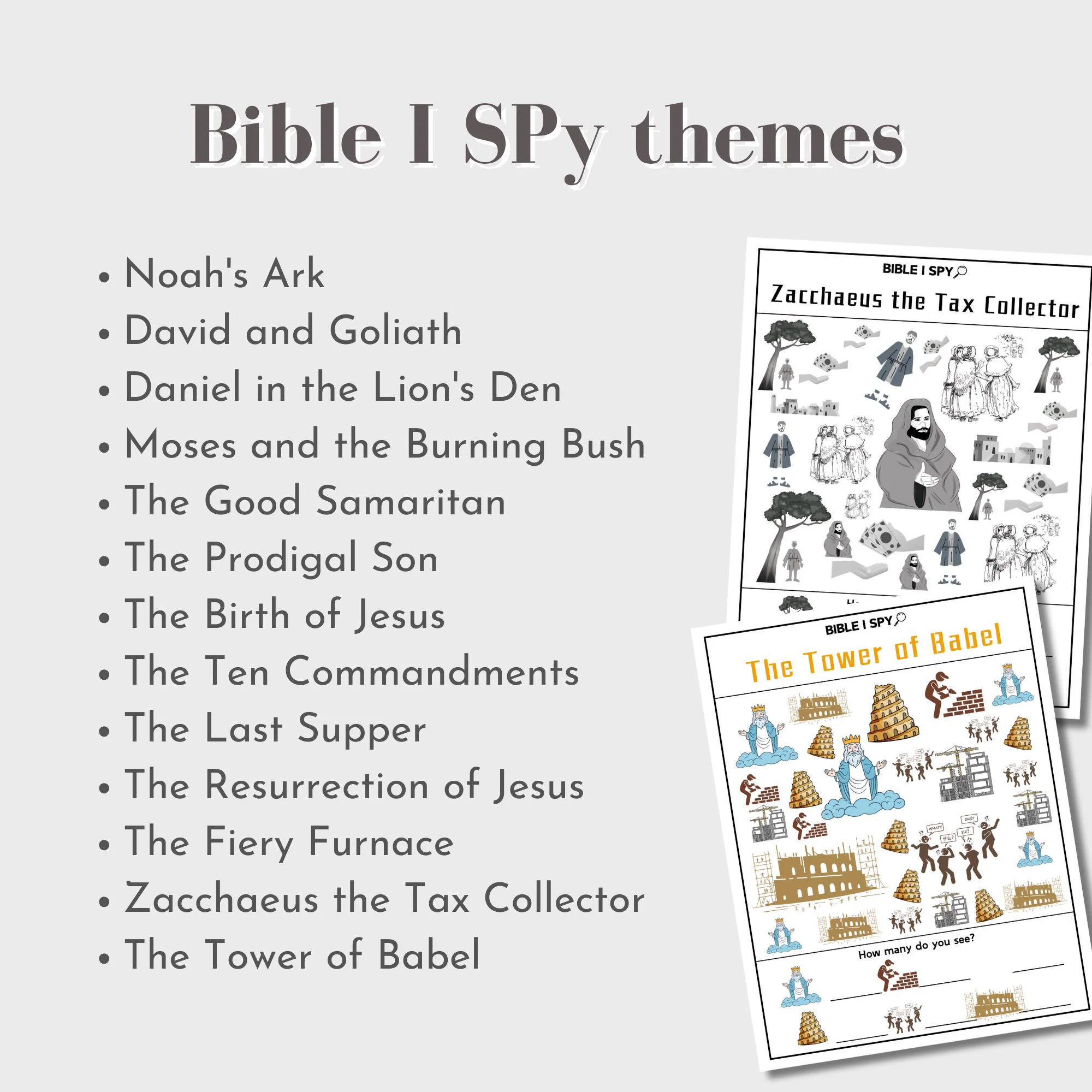 Bible Seek and Find Printable