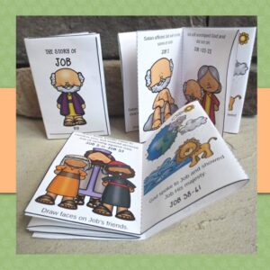 Printable Job Mini Book Kids Bible Teacher