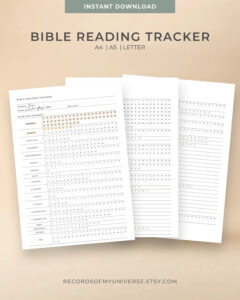 Printable Minimal Bible Reading Tracker A4 A5 Letter Size Available Instant Download Bible Reading Log bible Reading Challenge Etsy Canada