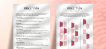 Printable Minimalist Bible Tabs For Women Bible Journaling