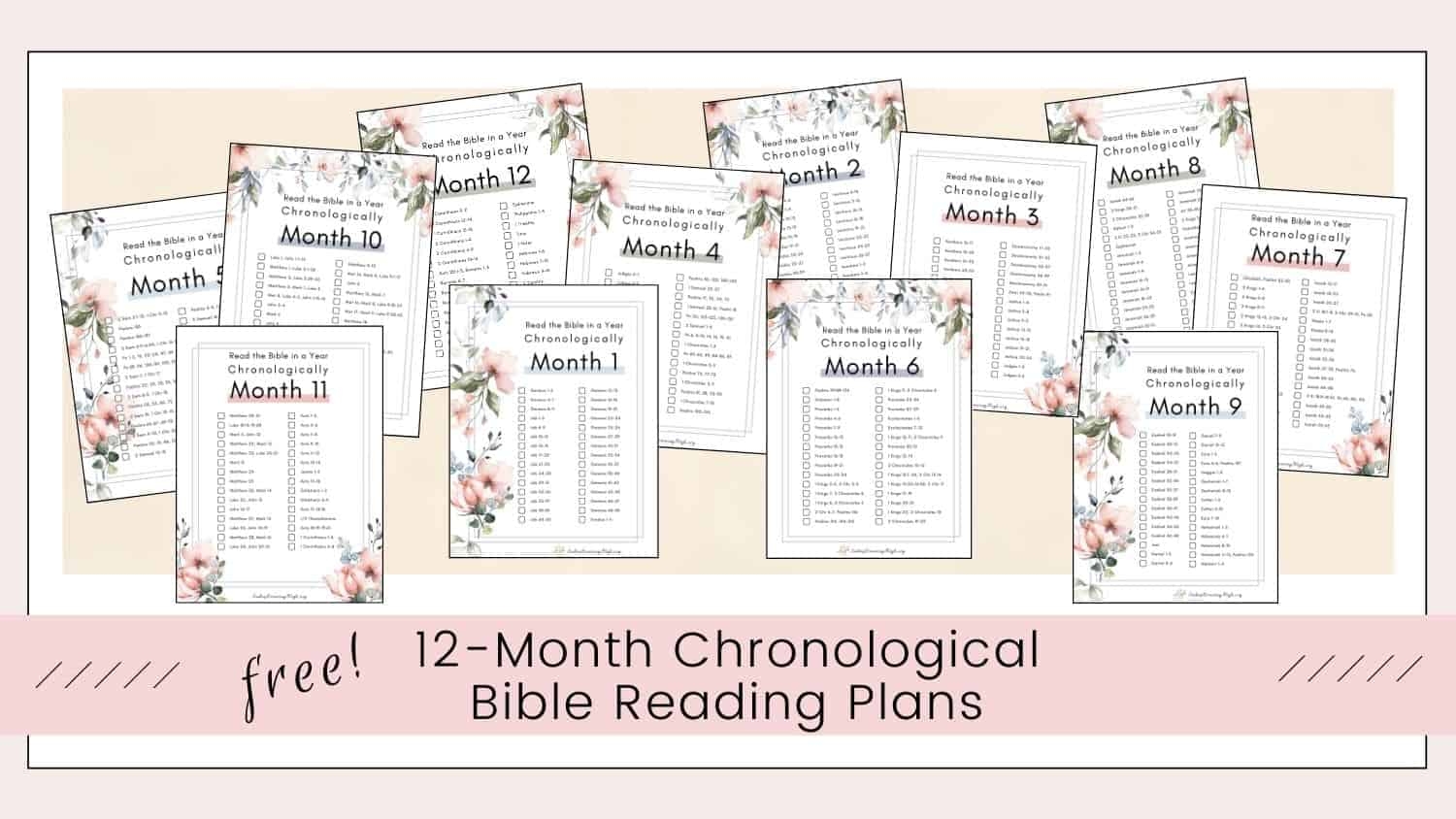 printable monthly chronological bible reading plan ladies drawing nigh