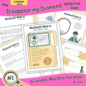 Printable Mystery For Kids The Disappearing Diamond Detective Case Homeschool Giveaways