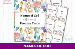 Printable Names Of God Promise Cards An Intimate Journey Of Faith