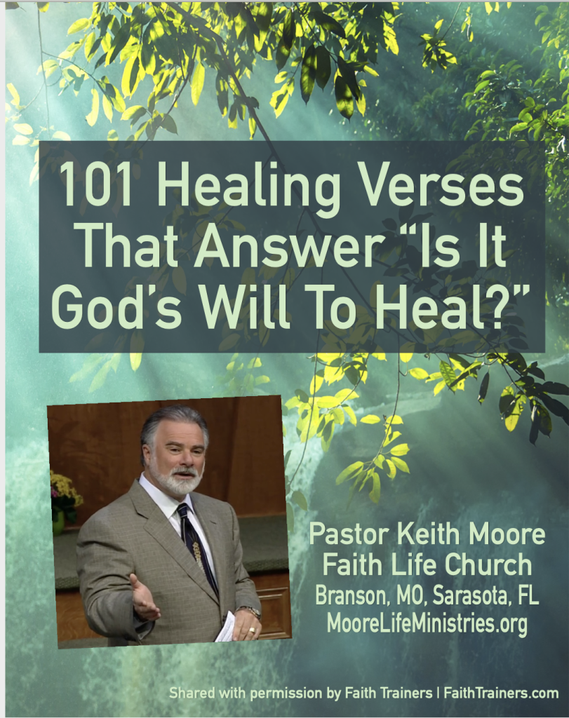 Printable PDF List Keith Moore 101 Healing Scriptures Faith Trainers