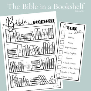 Printable PDF The Bible In A Bookshelf Bible Reading Tracker Books Of The Bible Etsy