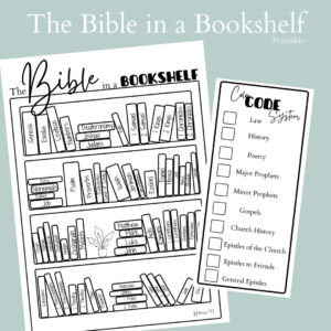 Printable PDF The Bible In A Bookshelf Bible Reading Tracker Books Of The Bible Etsy