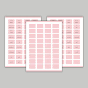 Printable Pink Bible Tabs Bible Journaling 66 Books Of The Bible Free Page Of Blank Tabs DIY Bible Tabs Etsy