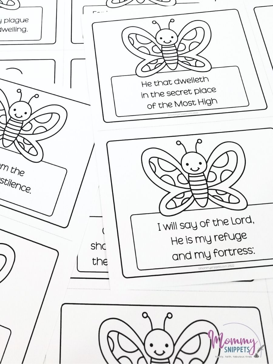 Printable Psalm 91 KJV Flashcards Creative Ideas To Pray Psalm 91