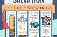 Printable Salvation Bookmarks Kids Bible Teacher