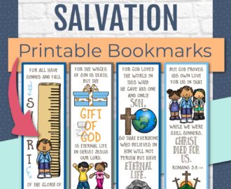 Printable Salvation Bookmarks Kids Bible Teacher