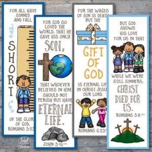 Printable Salvation Bookmarks Kids Bible Teacher