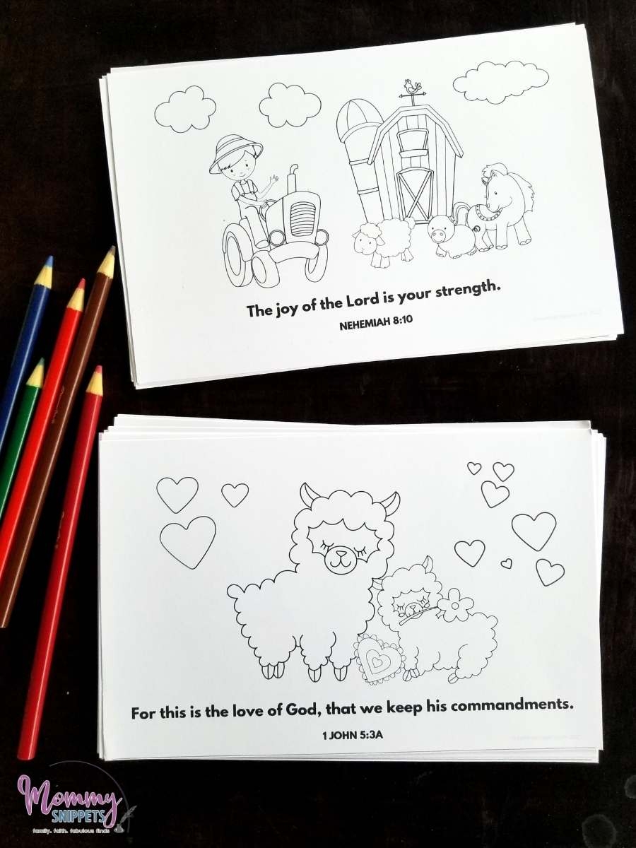 Printable Scripture Cards Easy Bible Verses For Kids To Memorize