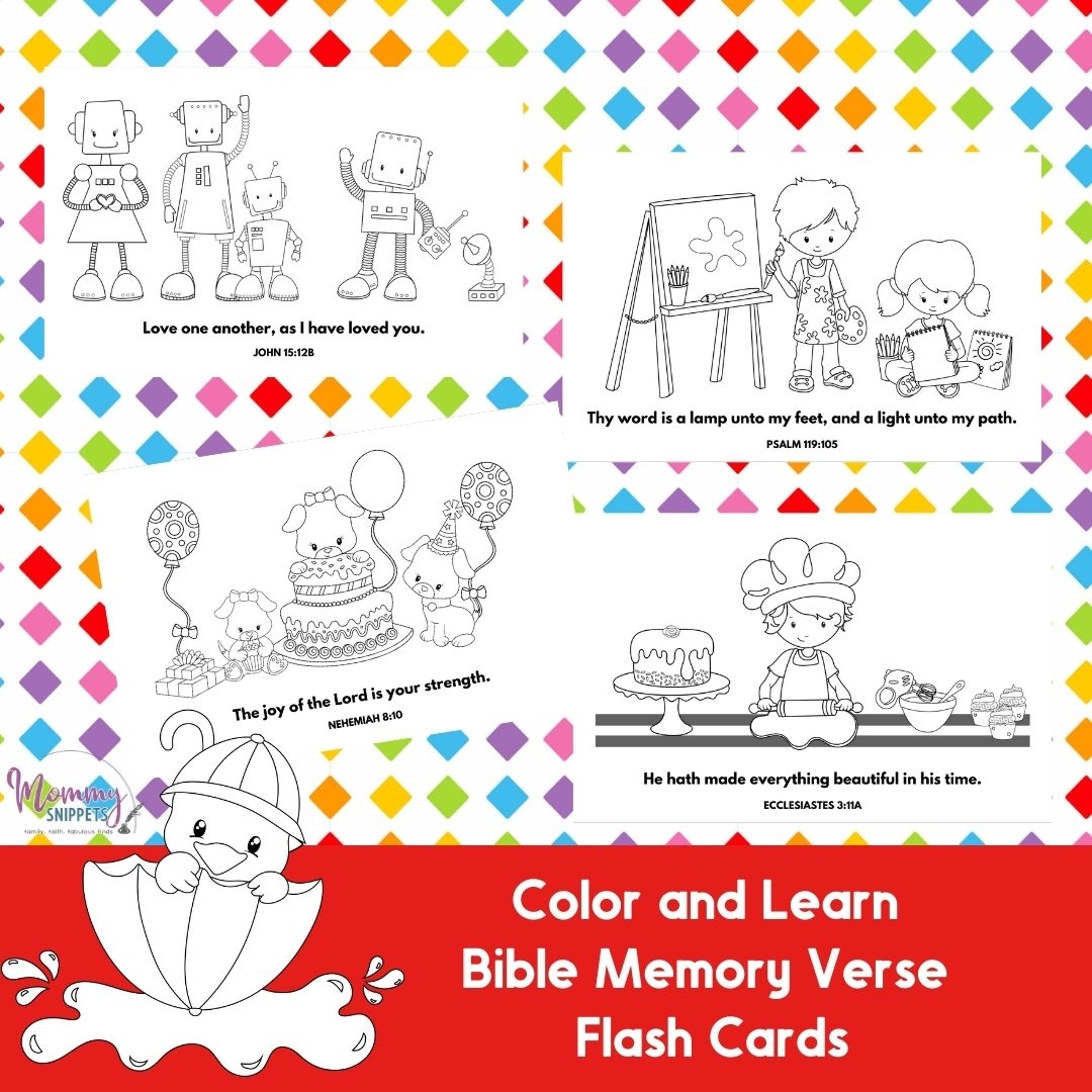 Printable Scripture Cards Easy Bible Verses For Kids To Memorize