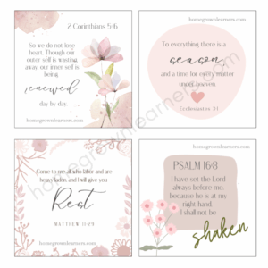 Printable Scripture Cards Homegrown Learners