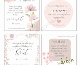 Printable Scripture Cards Homegrown Learners