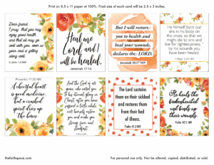 Printable Scriptures On Healing free Pdf Download The Faith Space