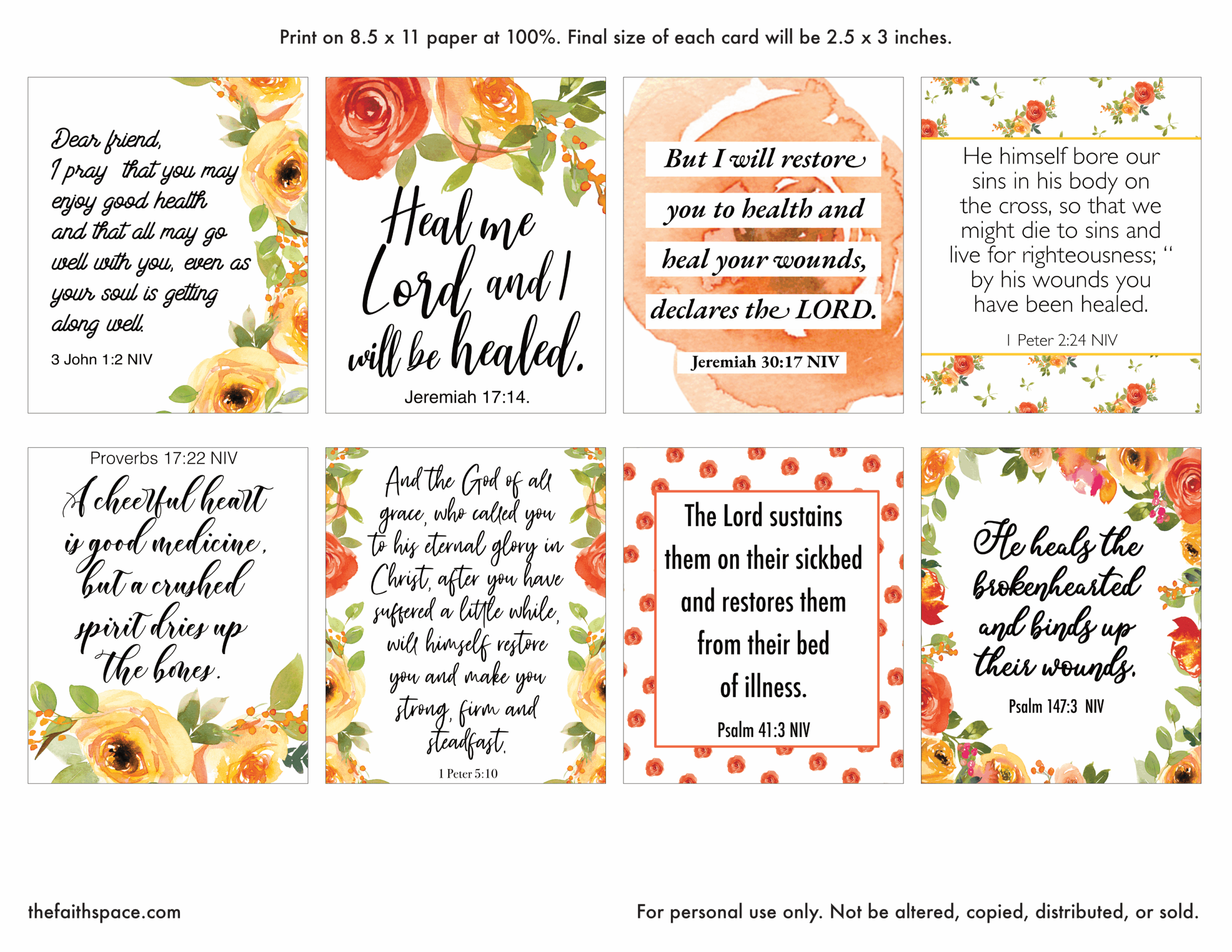 Free Printable Bible Cards