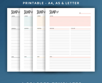 Printable SOAP Bible Study A4 A5 And Letter Bible Journal And Christian Faith Planner Inserts Rainbow PDF Etsy