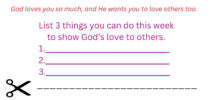 Printable Sunday School Lesson On God s Love Etsy