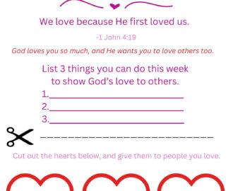 Printable Sunday School Lesson On God s Love Etsy