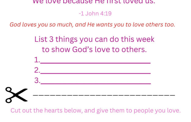 Printable Sunday School Lesson On God s Love Etsy