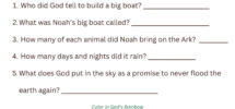 Printable Sunday School Lesson On Noah s Ark Etsy